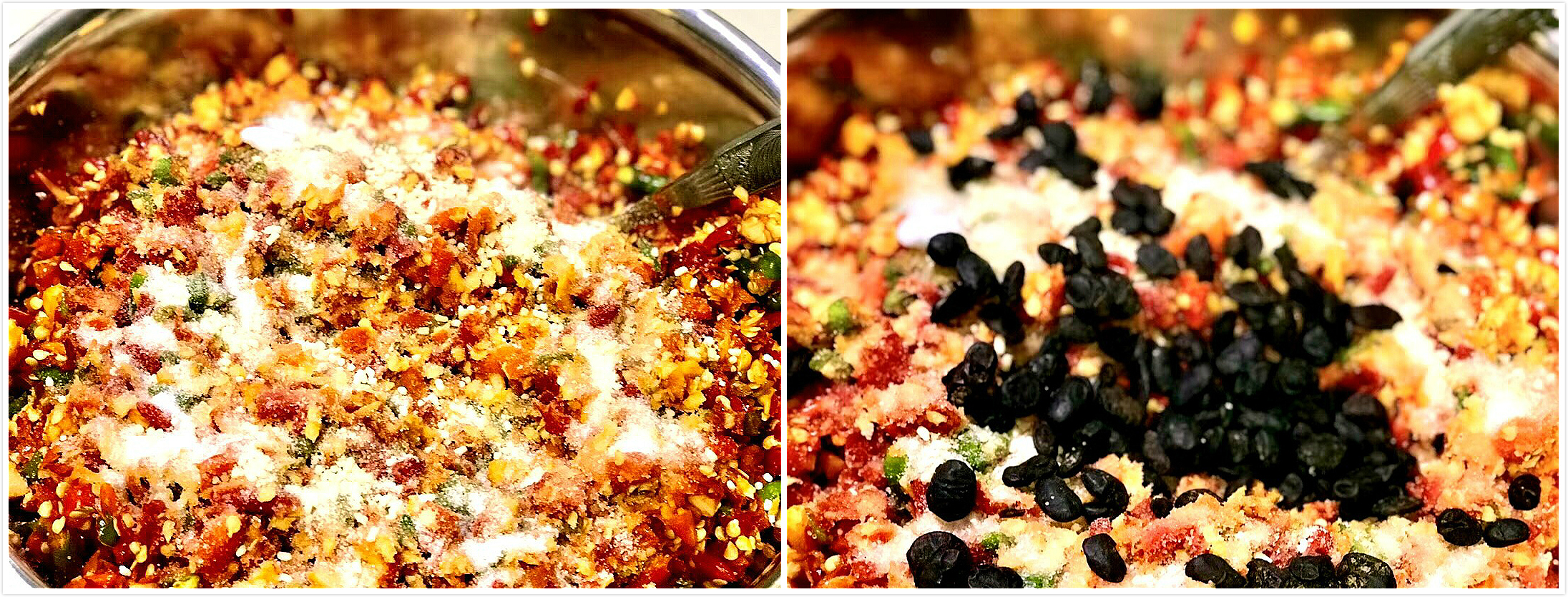 美女辣妈下班回家，实力教“剁辣椒”