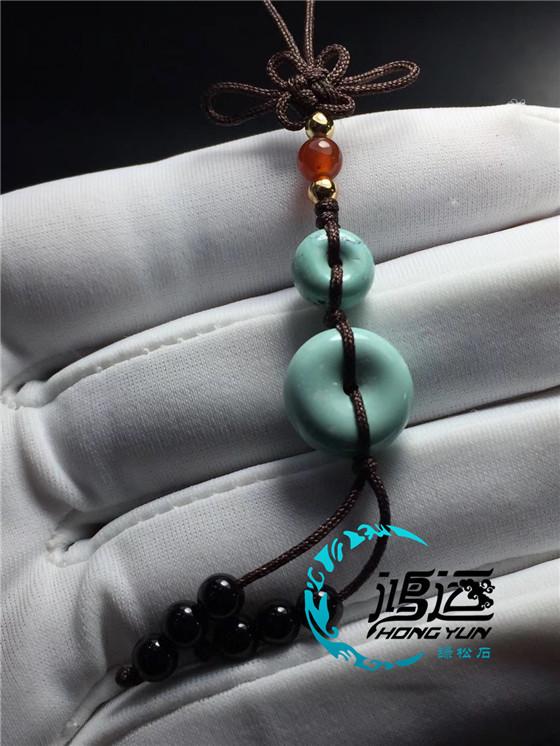 绿松石手串背云,绿松石配饰背云