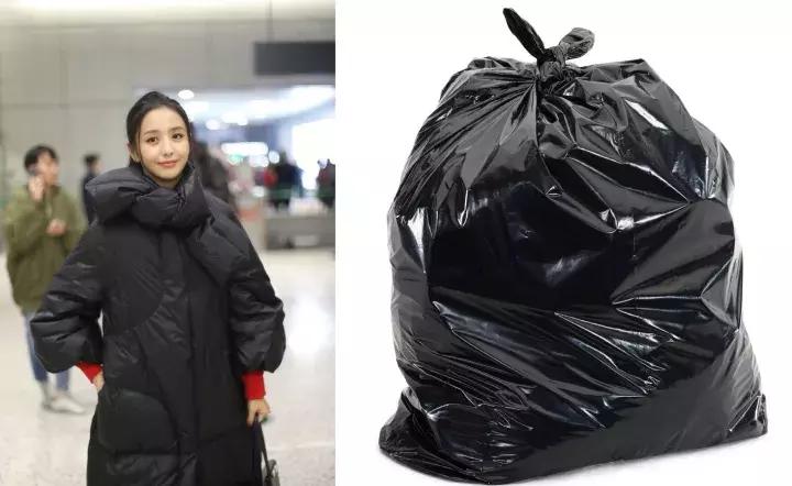 林允穿3万块的羽绒服机场凹造型，网友吐槽：这是穿了件被子吧？