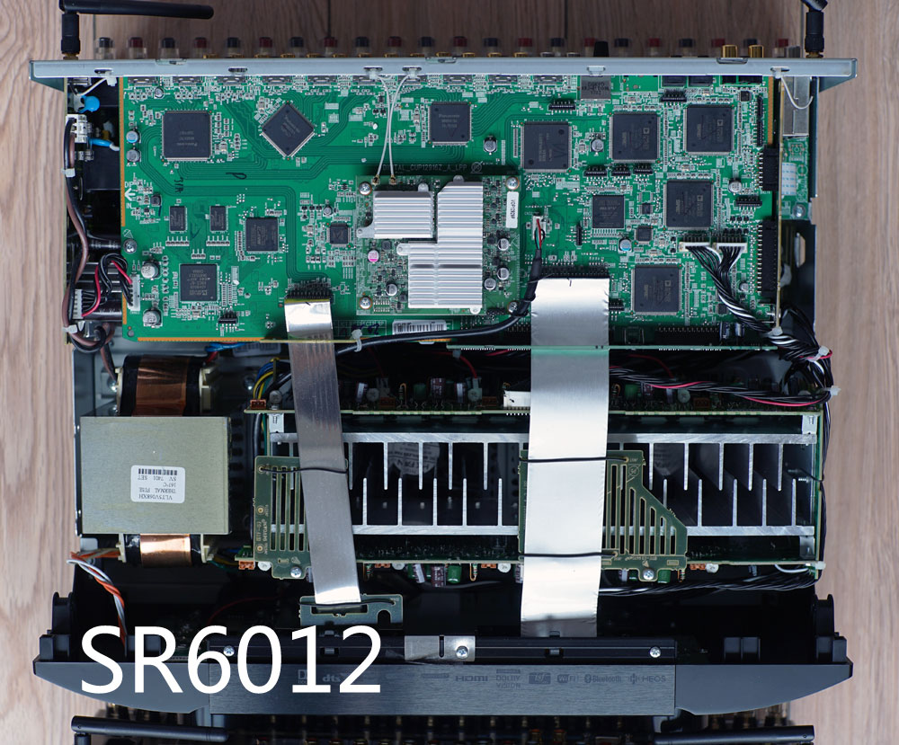 天龙AVR-X6400H和马兰士SR6012拆解!谈两台相差一万的AV功放区别