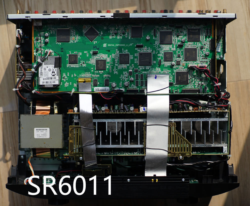天龙AVR-X6400H和马兰士SR6012拆解!谈两台相差一万的AV功放区别