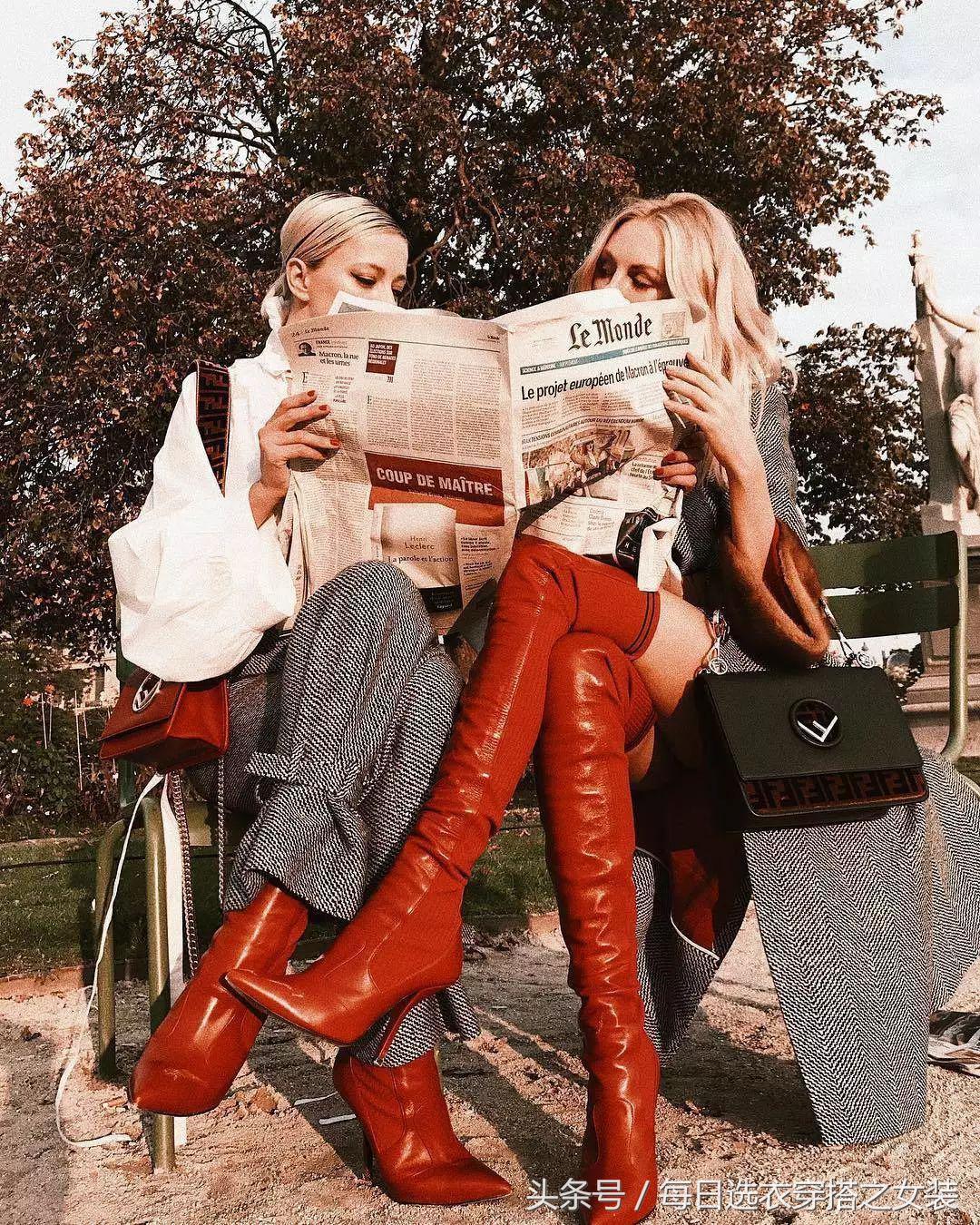 杨幂娜扎抢着穿长筒马丁靴 (看看杨幂热巴这样穿是有多美)