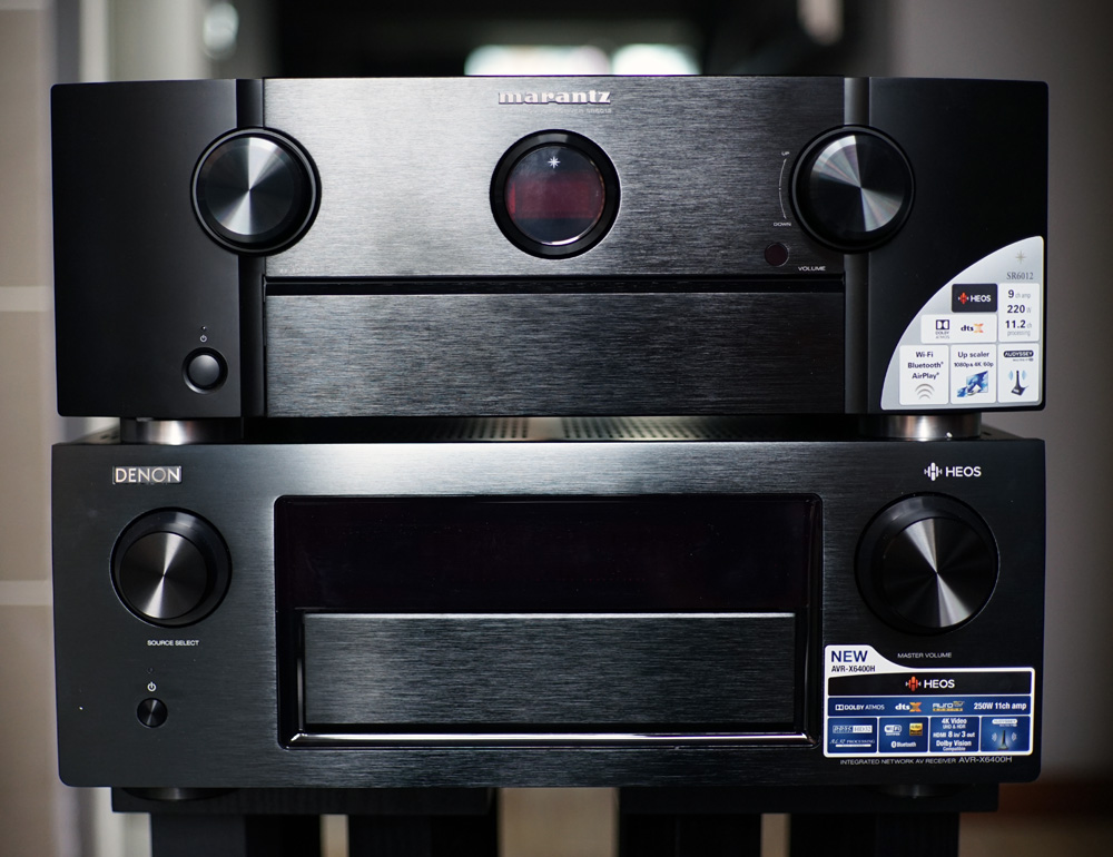 天龙AVR-X6400H和马兰士SR6012拆解!谈两台相差一万的AV功放区别