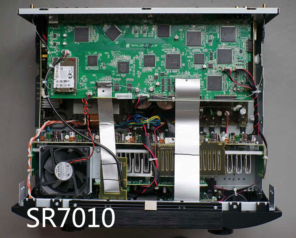 天龙AVR-X6400H和马兰士SR6012拆解!谈两台相差一万的AV功放区别