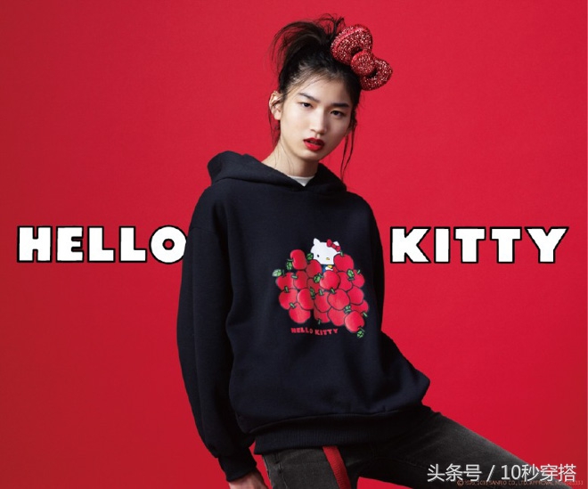 hellokitty和nana联名,粉红色hellokitty联名款