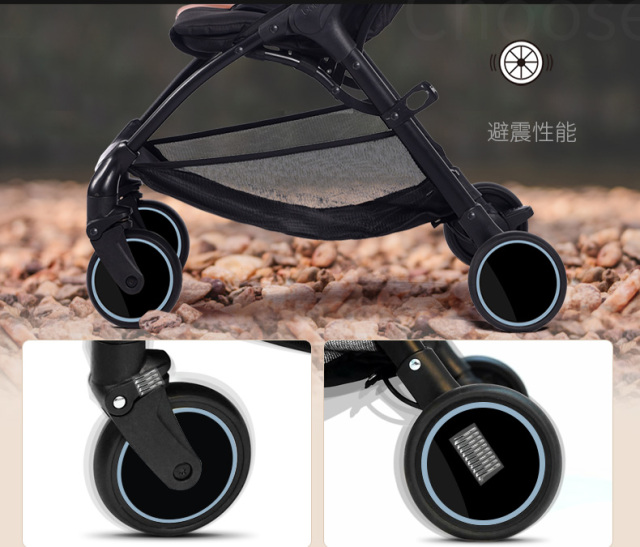 高颜值婴儿推车粉色,最新款高档5个月婴儿推车