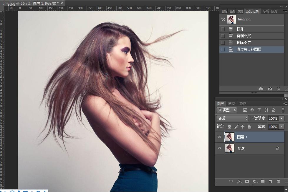 如何用ps抠出头发,ps使用快速选择工具抠头发