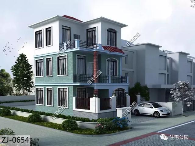 面宽7米进深10米的别墅,农村2层别墅户型图大全