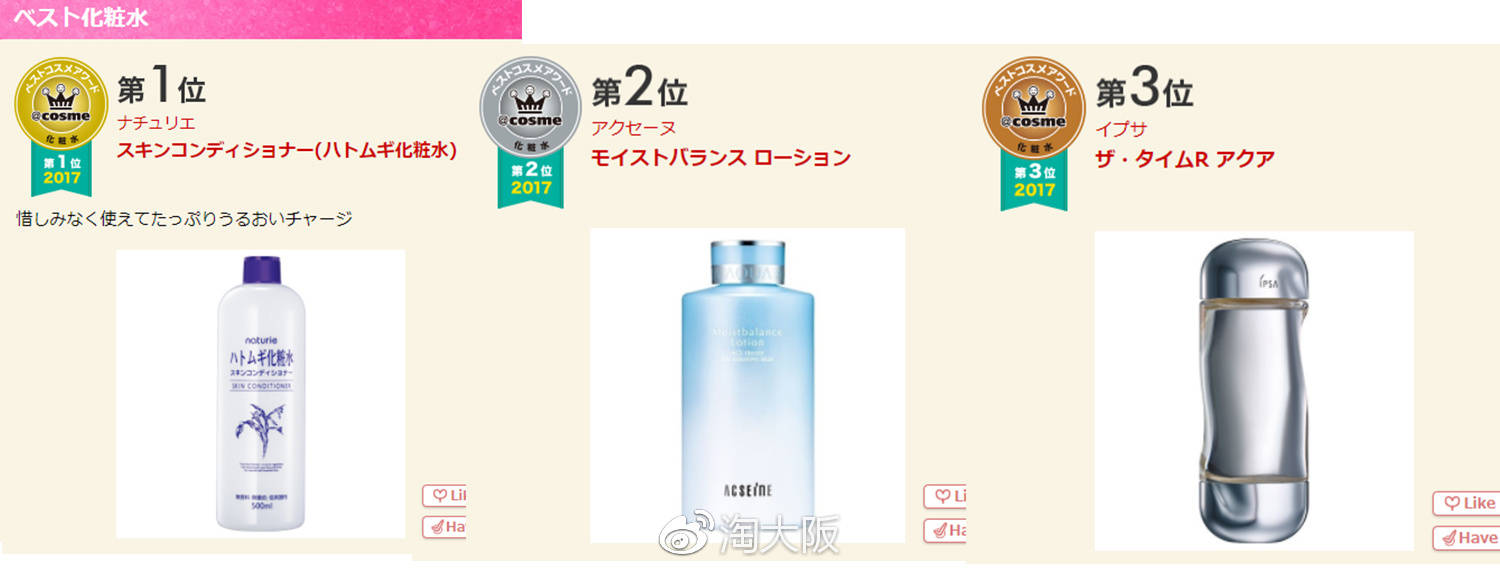 第一名竟然不是Dior,快跟着cosme买买买