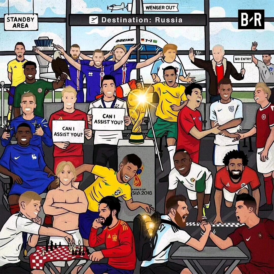 一张神图*戏调**遍世界杯诸强，温格又中一枪