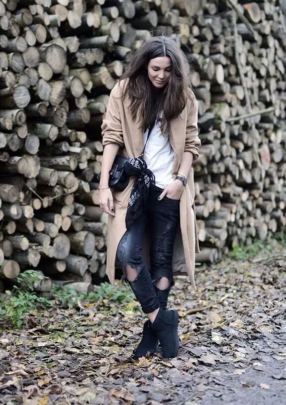 ugg穿搭很潮却很土,谁说穿oversize的就没有好身材