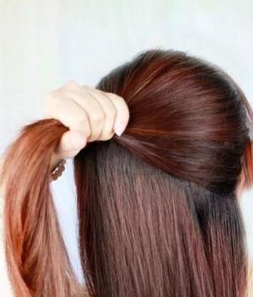 韩式公主头发型图解,韩式公主头扎头发视频