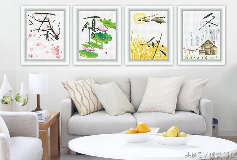 墙壁挂画纯手工画,墙挂画制作教程简单又好看