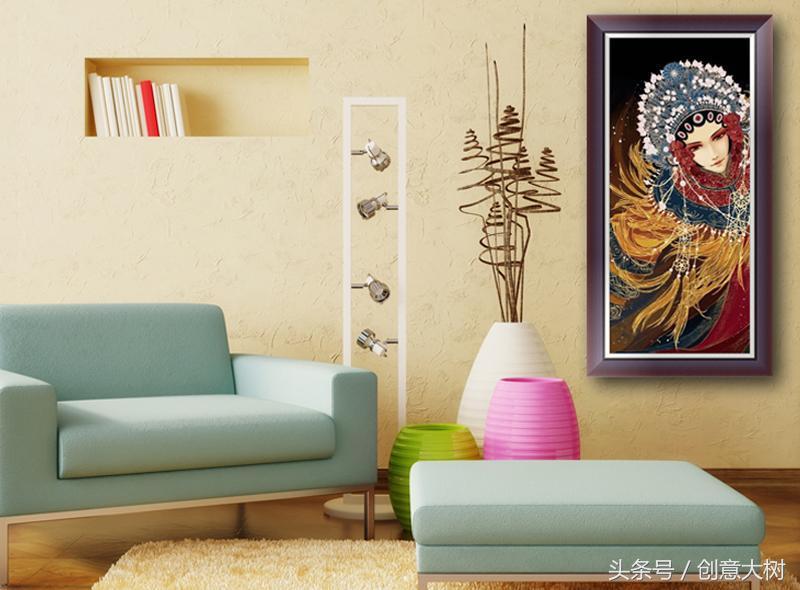 墙壁挂画纯手工画,墙挂画制作教程简单又好看