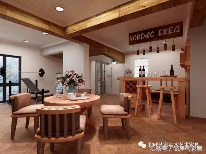 圆餐桌艺术,简美风格圆餐桌