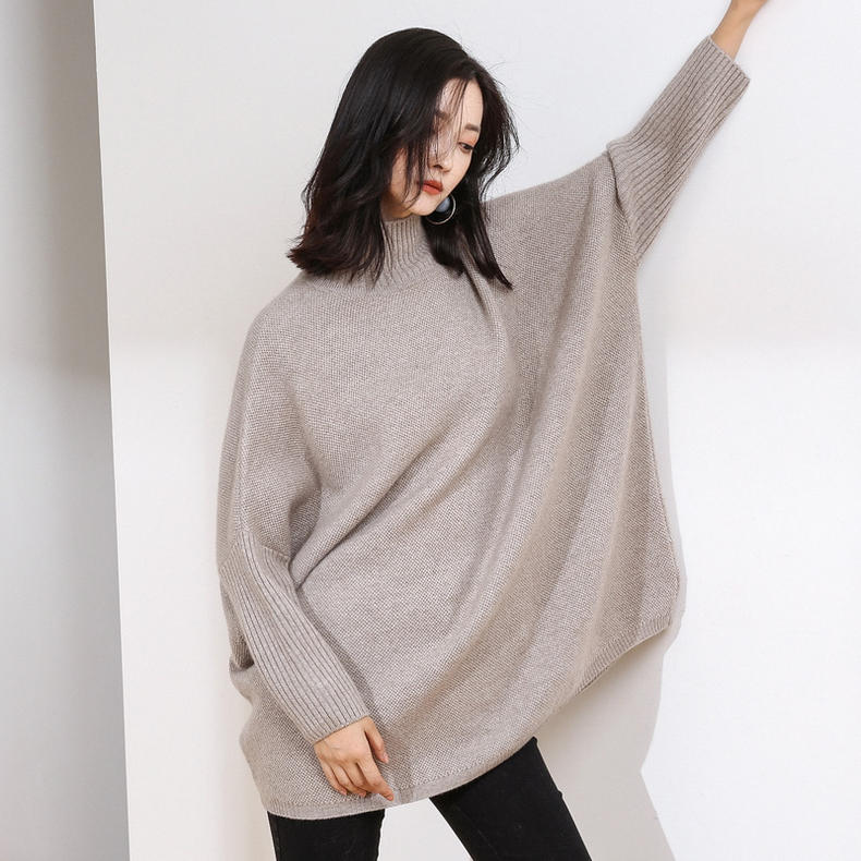 羊毛衫太宽了怎么样穿才洋气,哪种款式的羊毛衫单穿也很时尚