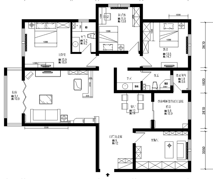 郑州100平四房,郑州180平左右的房子