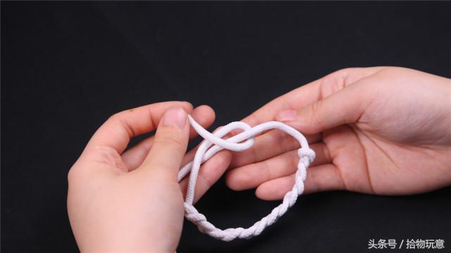 旧鞋带编织手工制作,简易松紧鞋带废物利用