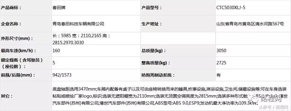 自行式房车拖挂式房车售价,房车公告第372批
