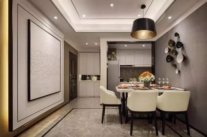 现代简约三室二厅两卫装修效果图,80平米两室一厅现代简约风简装图