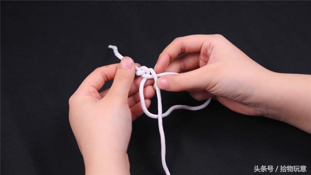 旧鞋带编织手工制作,简易松紧鞋带废物利用