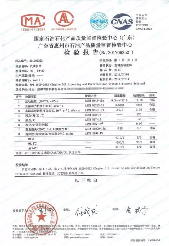 各款机油测评,车界大v