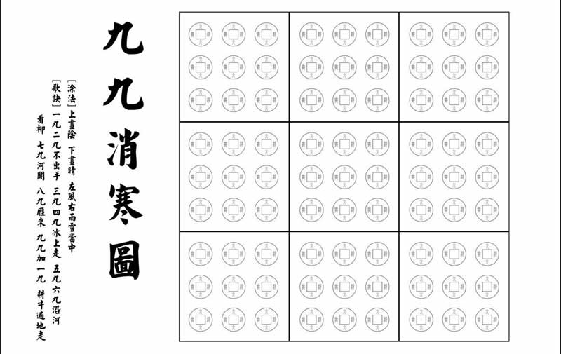 冬至数九寒天开始图片,数九寒天的数九是从冬至开始