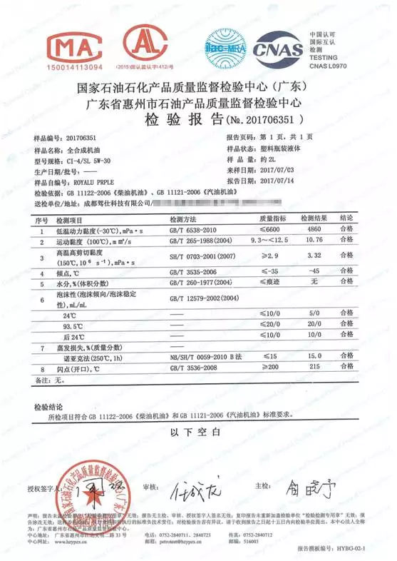 各款机油测评,车界大v