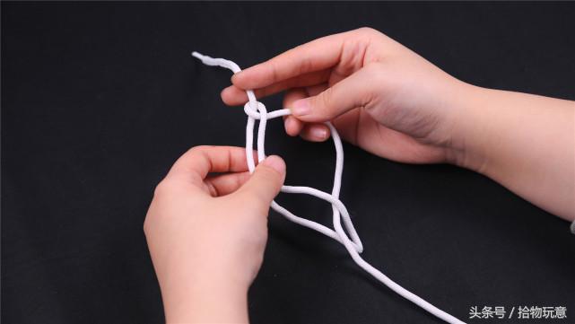 旧鞋带编织手工制作,简易松紧鞋带废物利用