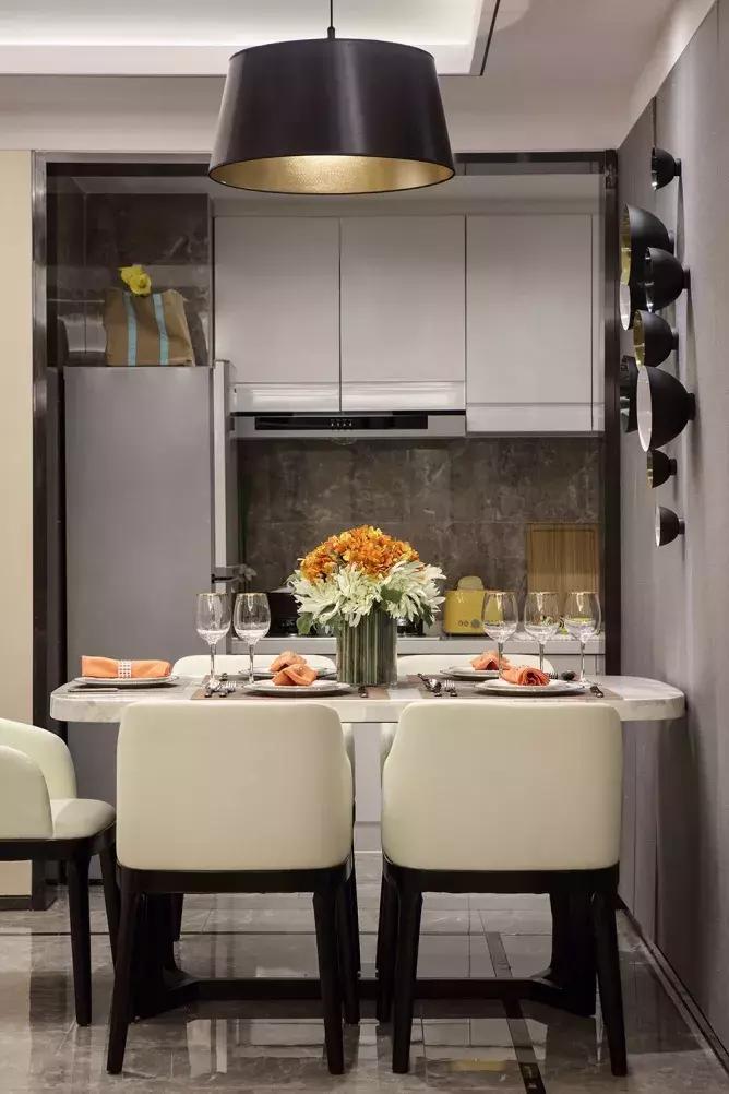 现代简约三室二厅两卫装修效果图,80平米两室一厅现代简约风简装图