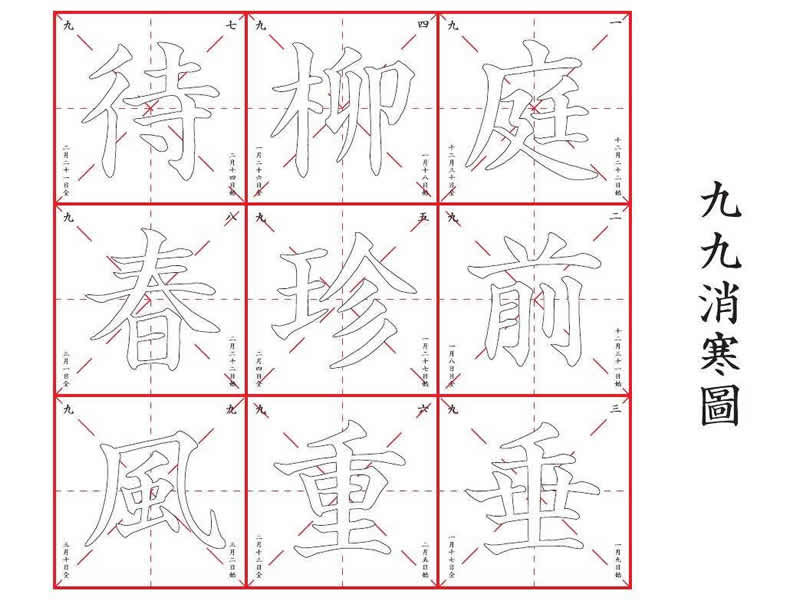 冬至数九寒天开始图片,数九寒天的数九是从冬至开始