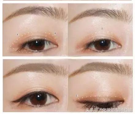 眼影怎么画好看图解,眼影画法教程完美日记锦鲤眼影