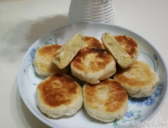 酥掉渣的绿豆饼怎么做,自制绿豆酥饼