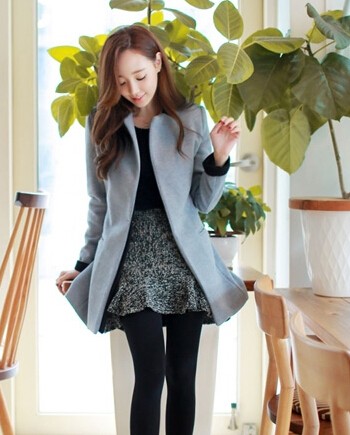 休闲百搭风修身大衣女,修身呢大衣女款高级感