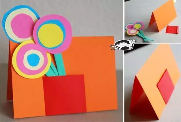 七个简单易学的立体贺卡小教程,手掌粘贴爱心等,幼儿园孩子都会