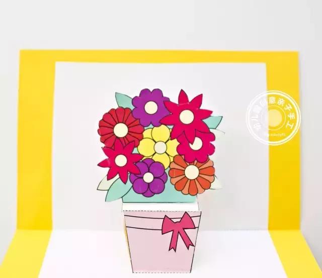 七个简单易学的立体贺卡小教程,手掌粘贴爱心等,幼儿园孩子都会