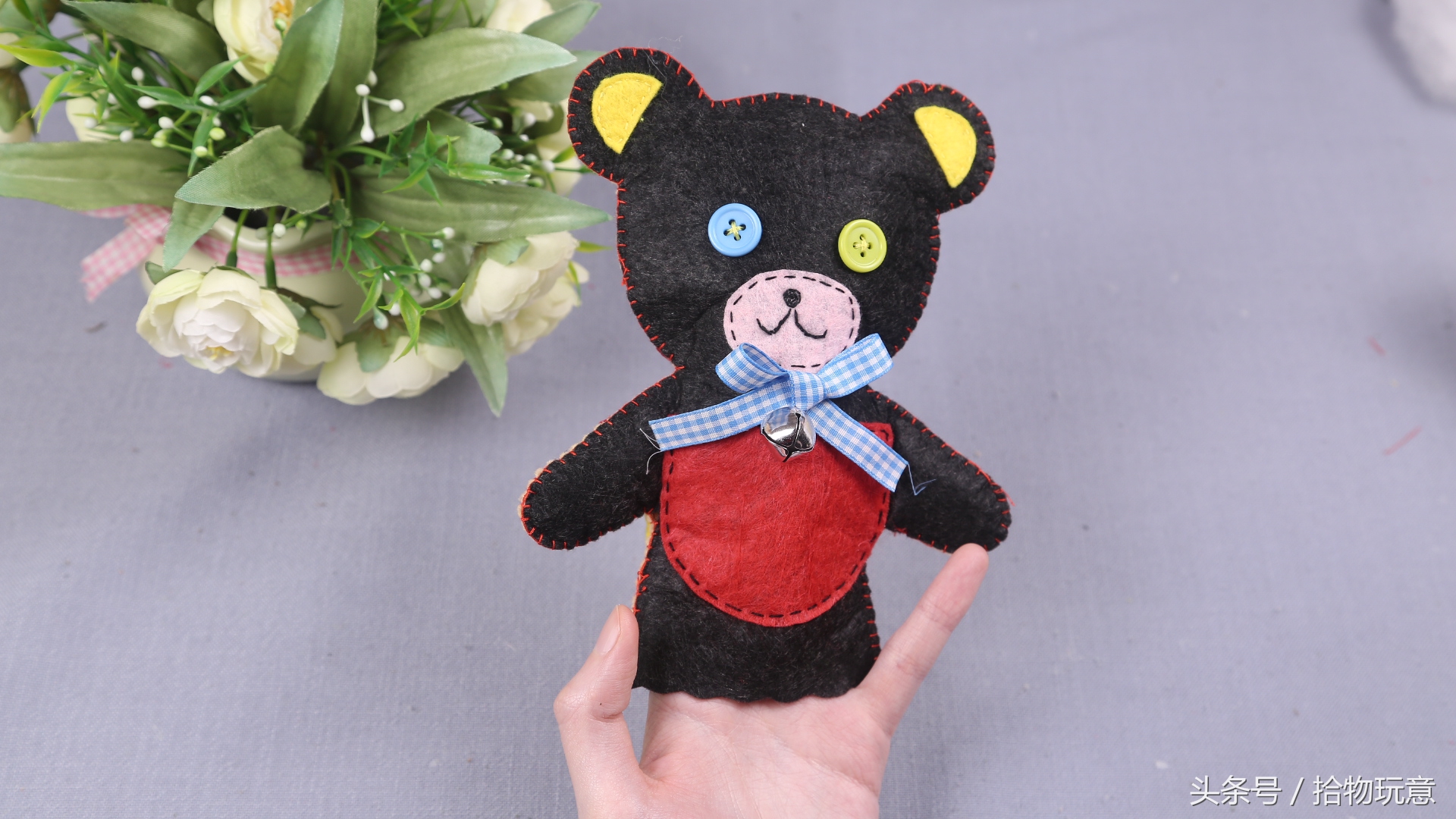 手工做可爱又好看的大嘴巴子玩偶,手工制作大型可爱长条玩偶教程