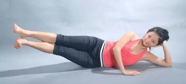 普拉提侧卧抬腿1和2的区别,普拉提侧卧抬腿训练