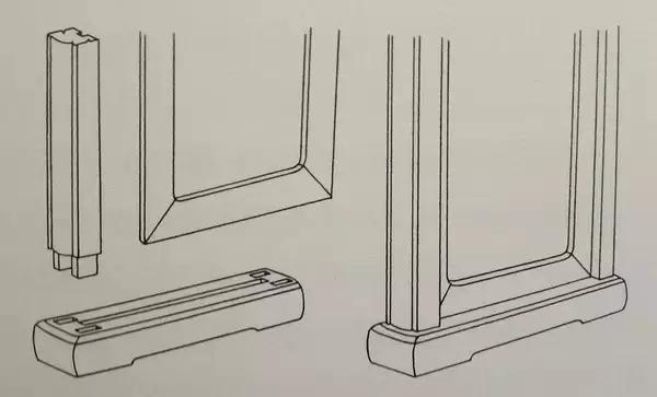霸王枨榫卯结构图,粽角榫内部结构