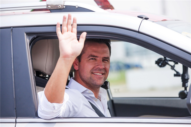 年轻动感2019上海车展体验捷达vs5,mg锐腾棕色