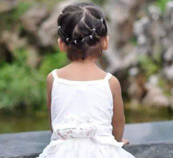 儿童短发花式橡皮筋怎么扎头发,短头发小女孩花式扎头发大全集