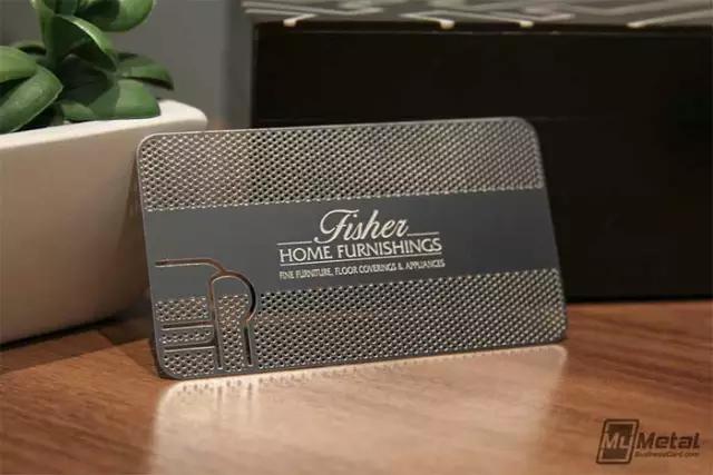 黑色金属名片,纯黄金名片