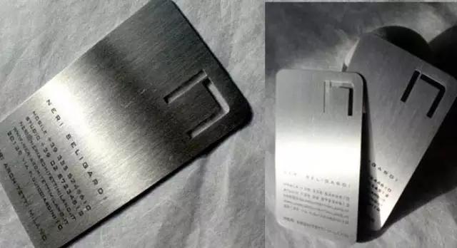 黑色金属名片,纯黄金名片