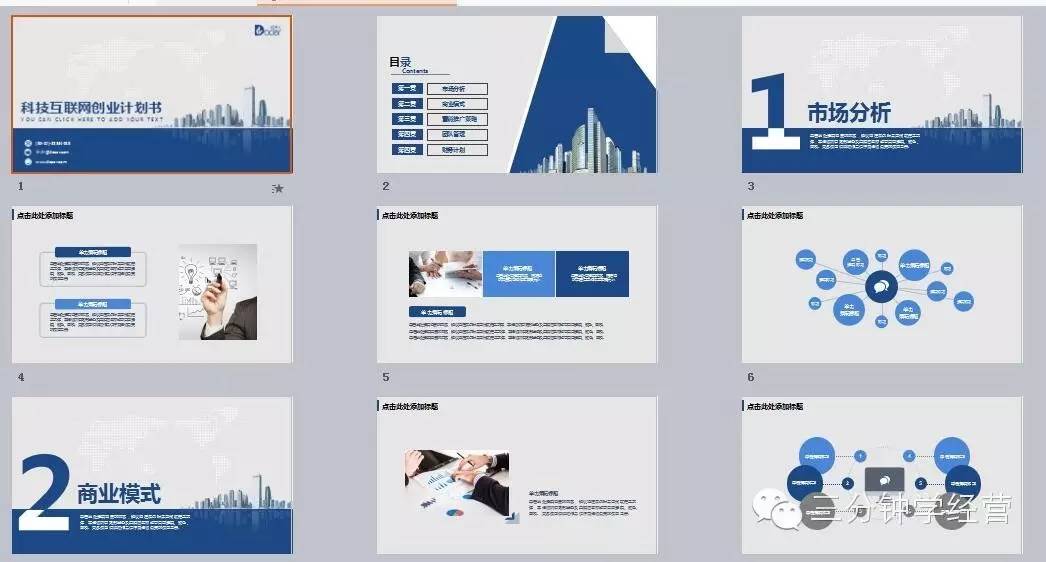 商务案例分析PPT模板,详细商业活动方案策划书ppt模板