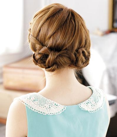 刘海清新编发教程简单,刘海长发简单减龄编发