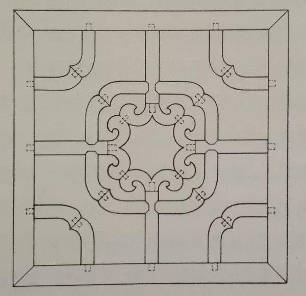 霸王枨榫卯结构图,粽角榫内部结构