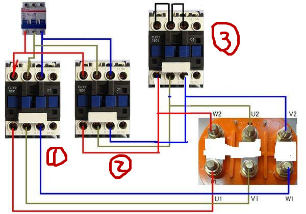 星三角降压启动接线图解收藏学习,星三角降压启动简单的接线方法