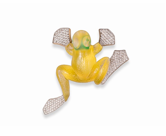 动物主题胸针新作：蜥蜴、青蛙与企鹅