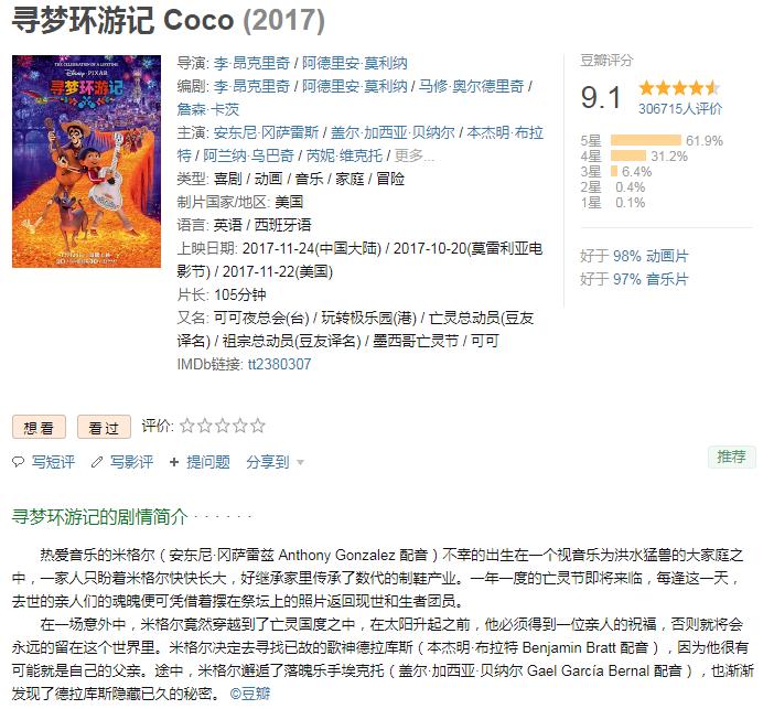 10部超好看的动画电影，豆瓣评分高达9.3分！有你看过的吗