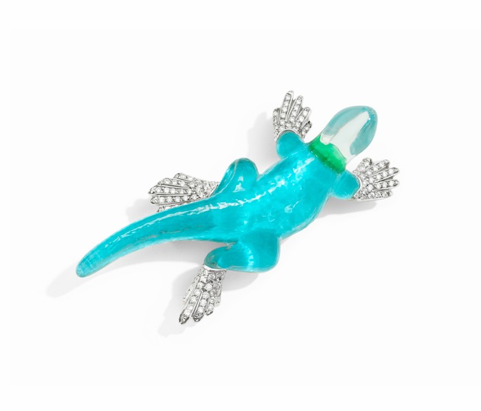 动物主题胸针新作：蜥蜴、青蛙与企鹅